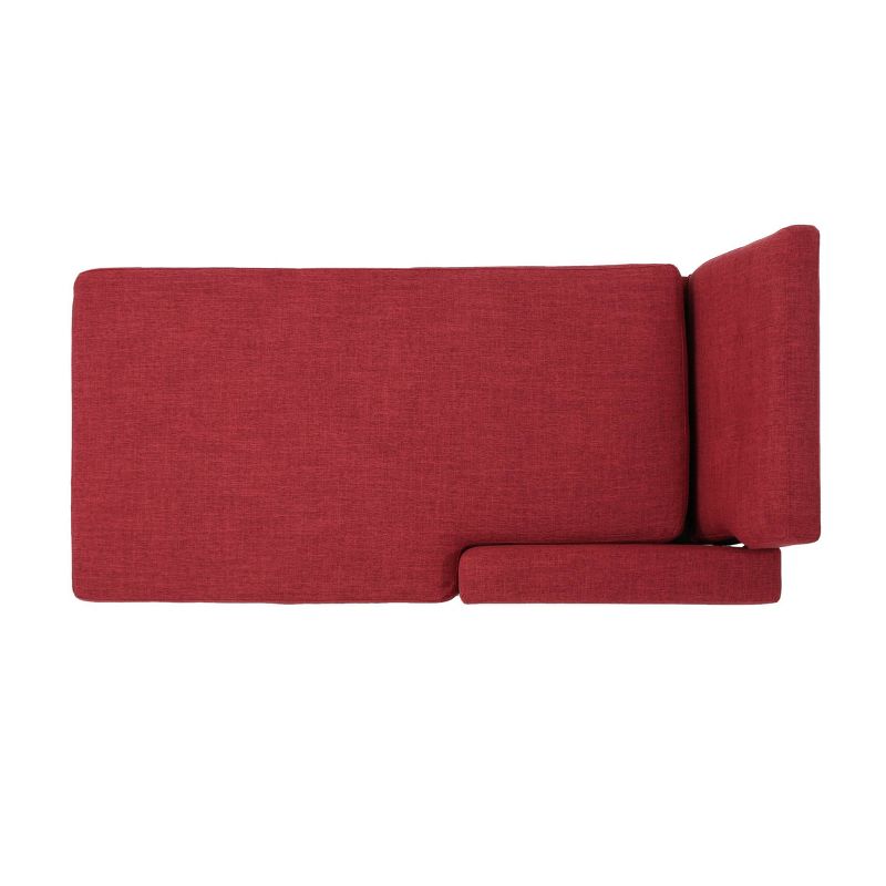 Stormi Mid-Century Modern Fabric Chaise Lounge - Christopher Knight Home, 4 of 7