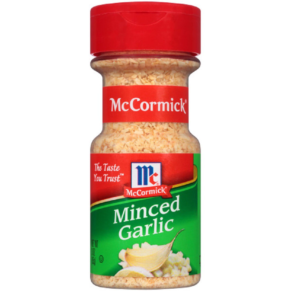 UPC 052100005966 product image for McCormick Minced Garlic 3 oz | upcitemdb.com