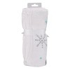 NoJo Penguin White, Aqua, and Gray "Let it Snow" Christmas Photo Op Super Soft Baby Blanket - 4 of 4