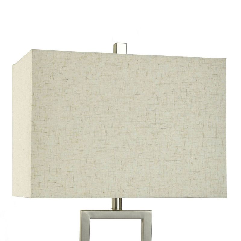 Modern Brushed and Satin Table Lamp Brushed Nickel - StyleCraft, 4 of 7