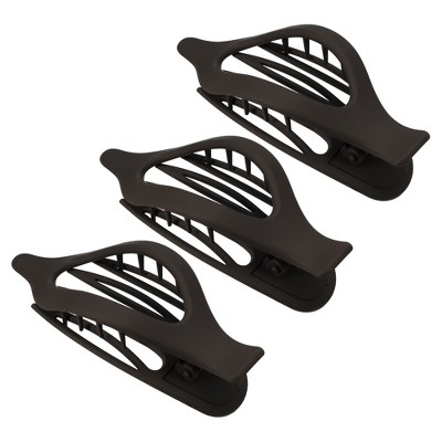 Unique Bargains Women's Plastic Hair Claws 4.69"x1.89"x1.02" 3Pcs