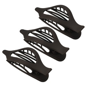 Unique Bargains Women's Plastic Hair Claws 4.69"x1.89"x1.02" 3Pcs - 1 of 4