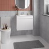 SEVOBAL Bathroom Vanities Floating Double Door Vanity with Resin Sink and Two Shelves 24x18 for Modern Bathroom, White, 28.74"*23.23"*12.99" - 2 of 4