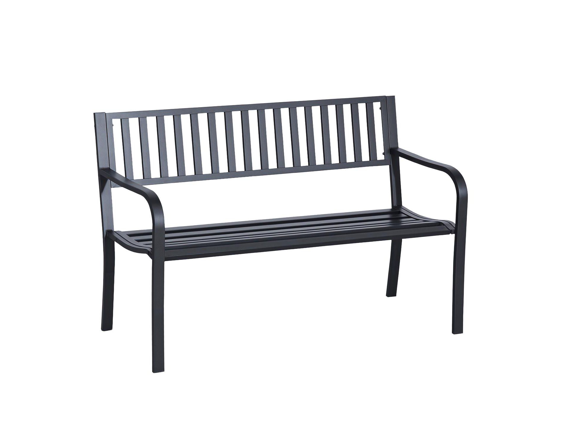 Dexmalle Backreat Withcurved Armrests Patio Garden Bench