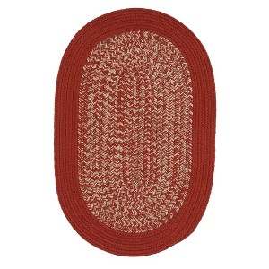 Colonial Mills Puritan Braided Runner, Red 2x7, Oval Shape - 1 of 4