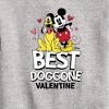 Boys' - Disney - Best Doggone Valentine Graphic Long Sleeve Fleece Sweatshirt - image 2 of 4