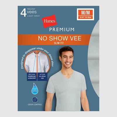 Hanes slim hot sale v neck