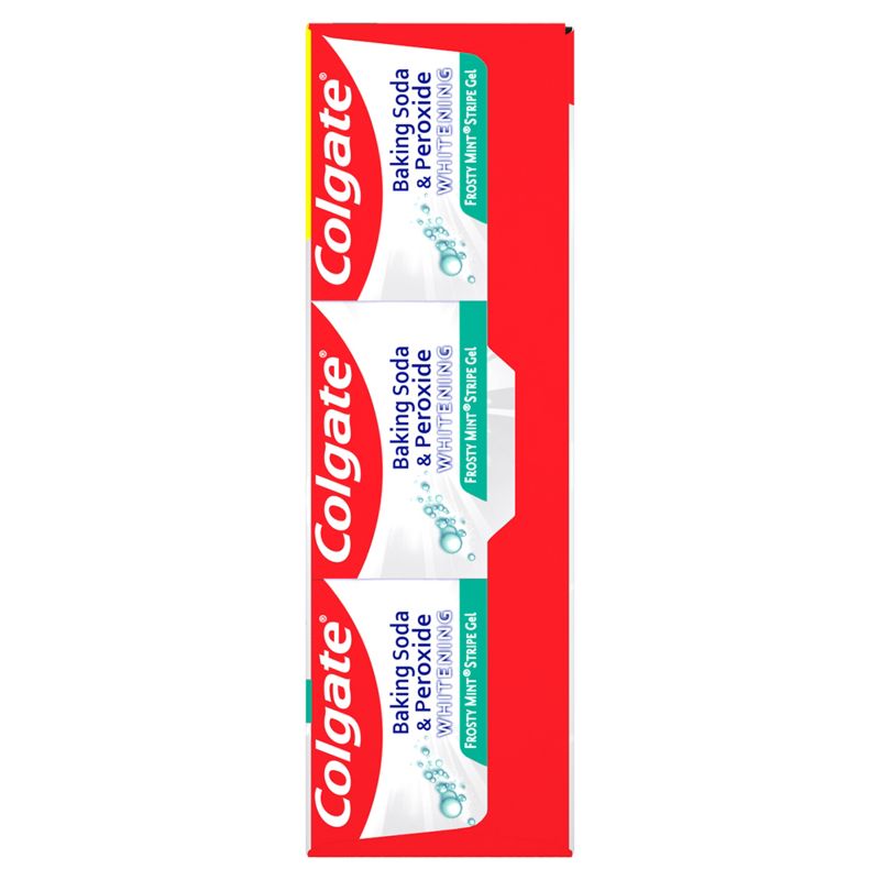 Colgate Baking Soda and Peroxide Whitening Toothpaste - Frosty Mint Stripe - 6oz/3pk, 6 of 7