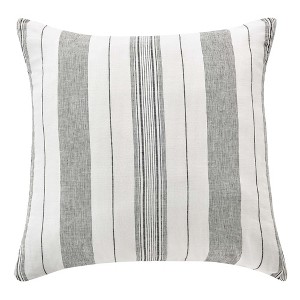 Monroe Stripe White Euro Sham - Levtex Home - 1 of 3