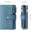 FATMOON Women’s Wallet - RFID Blocking Leather Wallet with Detachable Wristlet 17 Card Slots & Zippered Pockets–for Everyday, Travel - 3 of 4