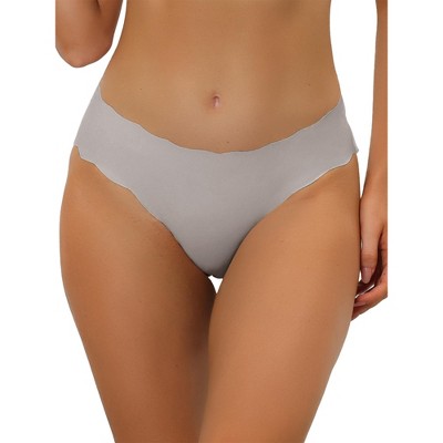 Allegra K Women's Unlined No Show Stretch Solid Invisible Briefs