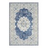 Vintage Area Rugs, Boho Traditional Washable Rug Floral Print Carpet, Low Pile Non-Slip Rubber Backing Foldable Mat - 3 of 4