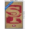 Trends International NFL San Francisco 49ers - Logo 25 Framed Wall Poster Prints - 3 of 4