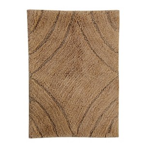 Knightsbridge Diamond 220 GSF Non Skid Back Bath Rug 21 x 34 - Stone - 1 of 4