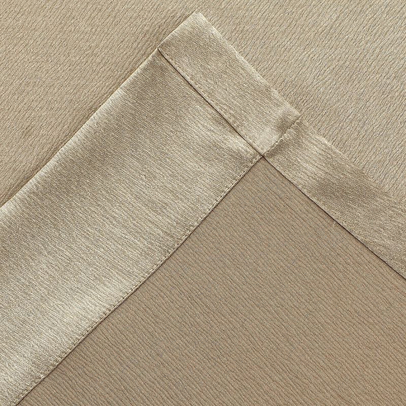 Kate Aurora Ultra Lux Faux Silk Regency Crinkle Rod Pocket Semi Sheer Single Curtain Panel, 5 of 6