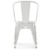 Set of 2 Freya Metal Dining Side Chair Distressed White - WyndenHall: Industrial Design, Stackable - image 4 of 4