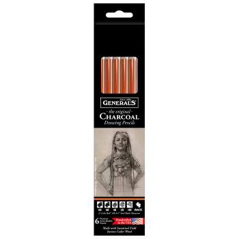 General's Charcoal White Pencils