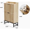 Modern Slim Entryway Shoe Storage Organizer - 2 of 4