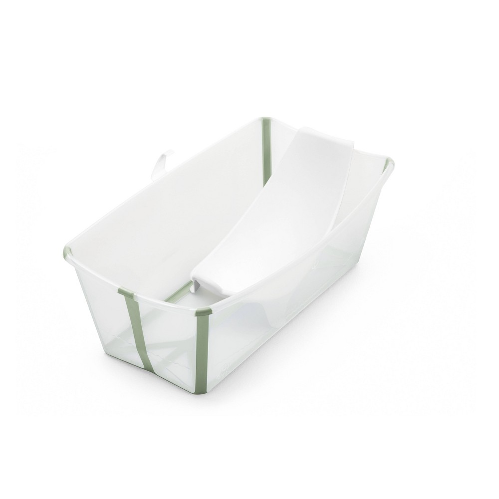 Photos - Baby Bathtub Stokke Flexi Bath Tub Bundle - Transparent Green - 2ct 