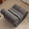 CAVINAS Velvet Recliner Single Seat Comfortable Lounge Chair Sofa Design Sofa with Waist Pack Padding - 4 of 4