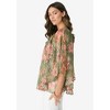 Roaman's Women's Plus Size Square Neck Lurex Blouse - 4 of 4