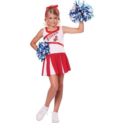 TITANS TENNESSEE CHEERLEADER HALLOWEEN COSTUME UNIFORM OUTFIT 6X DELUXE BOW SET 