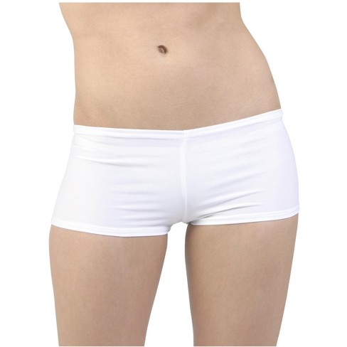 Womens white discount spandex shorts