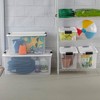 Sterilite 70 Quart Clear Plastic Stackable Storage Container Bin Box Tote with White Latching Lid Organizing Solution for Home & Classroom, 36 Pack - image 2 of 4