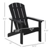 Adirondack Chair, HDPE Fire Pit Chair, Weather Resistant Outdoor Chair for Patio, Garden, Lawn - 3 of 4
