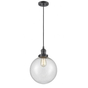 Beacon - 1 Light Cord Hung Mini Pendant In Industrial Style-13 Inches Tall and 10 Inches Wide - 1 of 1
