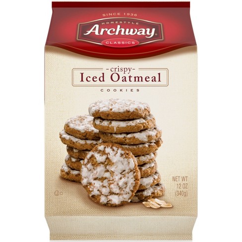 Archway Classics Crispy Iced Oatmeal Cookies 12oz Target