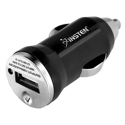 Insten Universal USB Car Charger Adapter For iPhone XS X 8 7 6s Plus SE Samsung LG HTC Motorola Acer Xiaomi Huawei Oneplus Smartphone Cell Phone Black