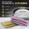 6-Pack Heavy Duty Non-Scratch Dish Scrubbers, Reusable Scouring Pads for Cleaning Dishes & Pots, Alternative to Sponges - 4 of 4