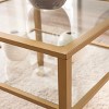 Jaymes Gold Metal and Glass Bunching Cocktail Table - Gold - SEI - 3 of 4