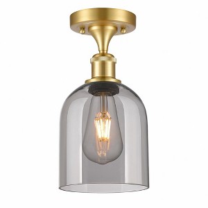 Bella - 1 Light Semi-Flush Mount In Industrial Style-10.75 Inches Tall and 5.5 Inches Wide - 1 of 1