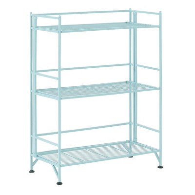 44.75 Xtra Storage 4 Tier Folding Metal Shelf Black - Breighton Home :  Target