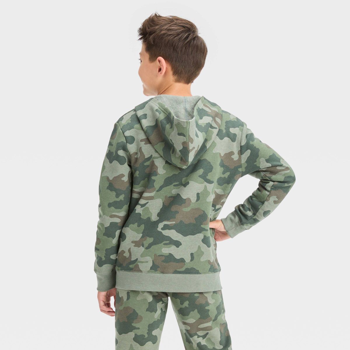 Boys' Fleece Zip-Up Sweatshirt - Cat & Jack™ - thumbnail 8