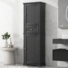 67'' Tall Bathroom Storage Cabinet, Wood Freestanding Storage Cabinet With Drawer, Narrow Cabinet Organizer for Bathroom Kitchen Living Room - 2 of 4