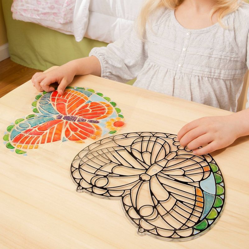 Melissa &#38; Doug Stained Glass Made Easy Activity Kit: Butterfly - 140+ Stickers, 6 of 15