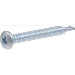 Hillman No. 8-18 X 1-1/2 in. L Phillips Pan Head Self- Drilling Screws 100 pk - 1 of 1