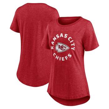 NFL Kansas City Chiefs Women's Roundabout Short Sleeve Fashion T-Shirt