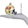 Old World Christmas Blown Glass Ornament for Christmas Tree, San Francisco 49ers Helmet - 3 of 3