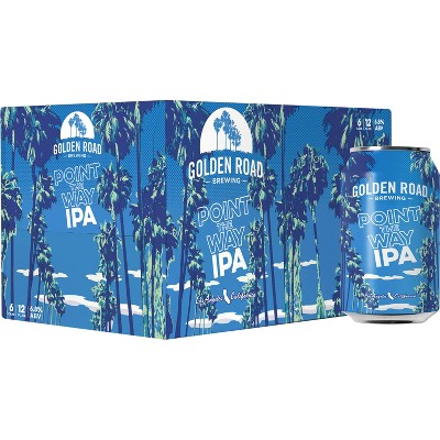 Golden Road Point the Way IPA Beer - 6pk/12 fl oz Cans