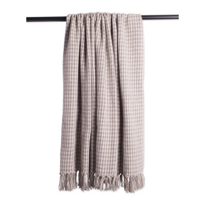Chic Cotton Sherpa-Lined Throw Blanket 50x60" - Machine Washable