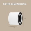 Nispira 4-in-1 True HEPA Replacement Filters Compatible with Tredy Air Purifier TD-1500, 2 Pack - 2 of 4