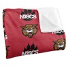 North Dakota State College Of Science Logo Pattern Silky Touch Blanket White 50x60 - 3 of 4