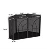 Steel 47.24" Spacious Pet Cage with Tempered Glass for Corners in Living Rooms, Hallways, Studies and Other Spaces, Black - 2 of 4
