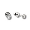 Pompeii3 1/3 Ct TW Small Diamond Studs 14k White Gold Lab Created - 2 of 4