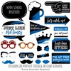 Big Dot of Happiness Reunited Blue - Royal Blue School Class Reunion Party Photo Booth Props Kit - 20 Count - 2 of 4