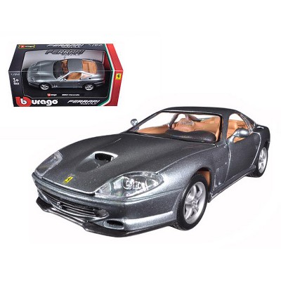 Ferrari 550 Maranello Grey 1/24 Diecast Model Car by Bburago